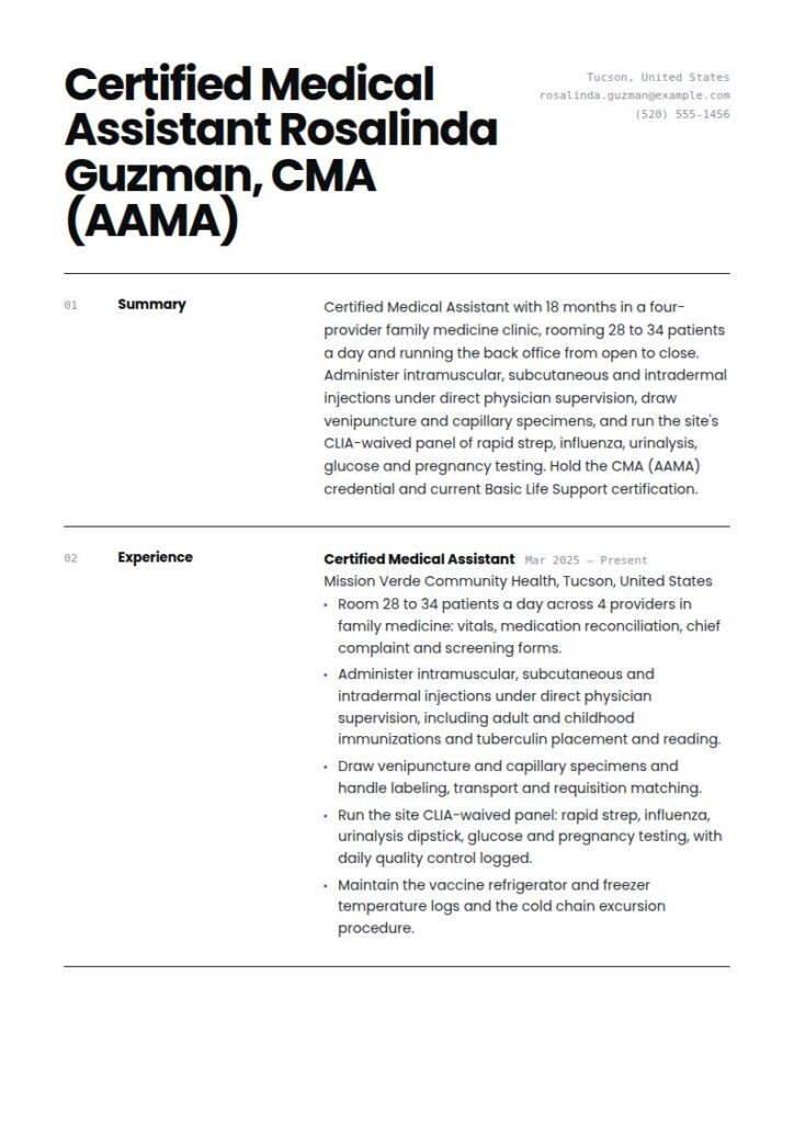 Medical Assistant Resume Examples & Templates