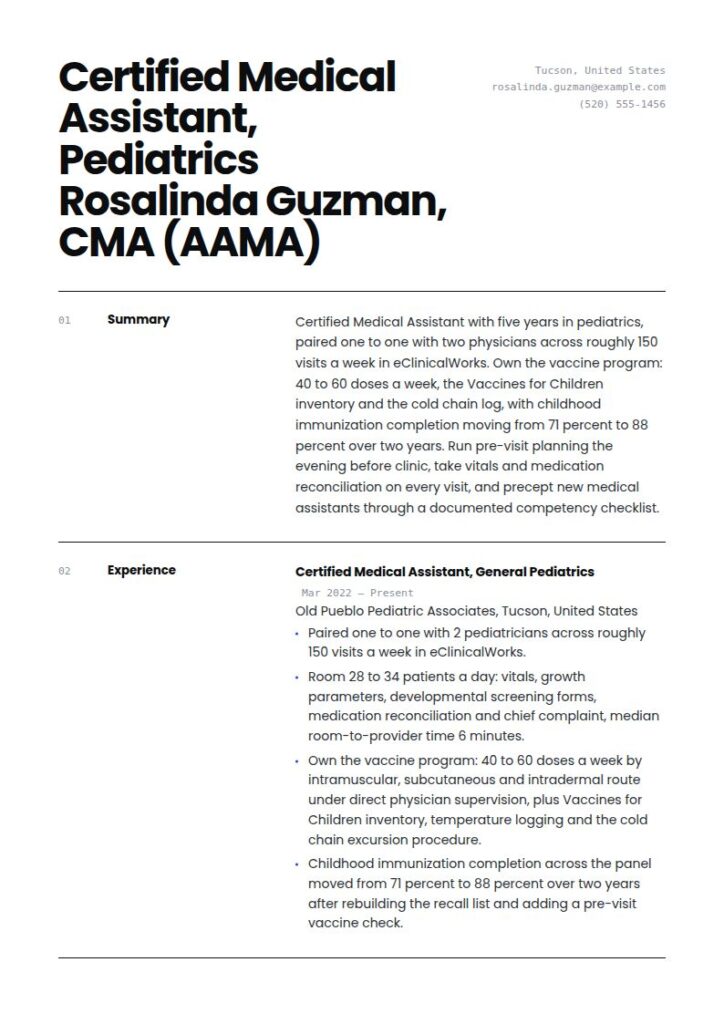 Medical Assistant Resume Examples & Templates