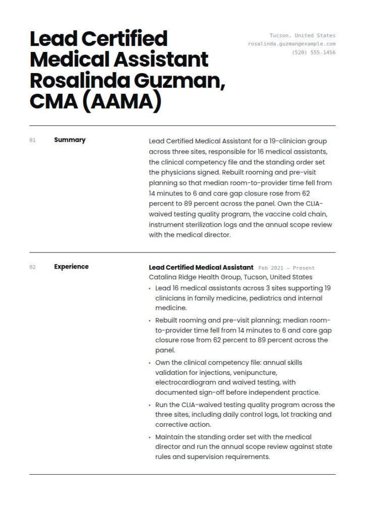 Medical Assistant Resume Examples & Templates