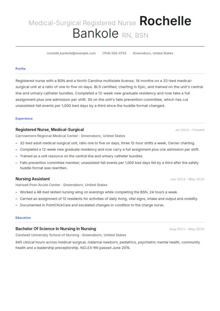 Nurse Resume Examples & Templates