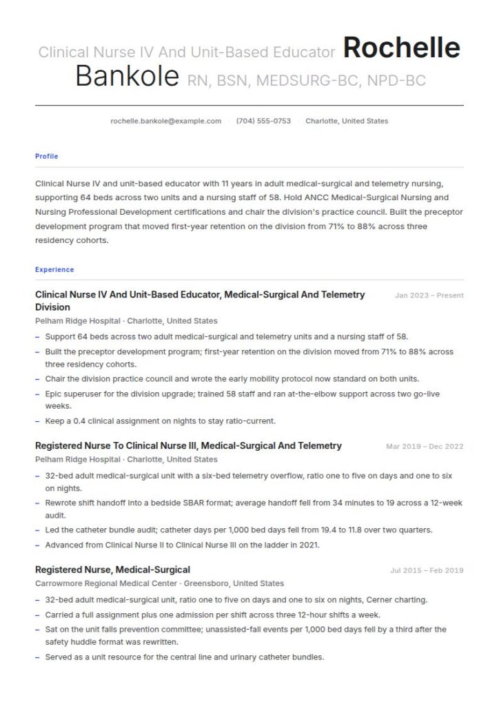Nurse Resume Examples & Templates
