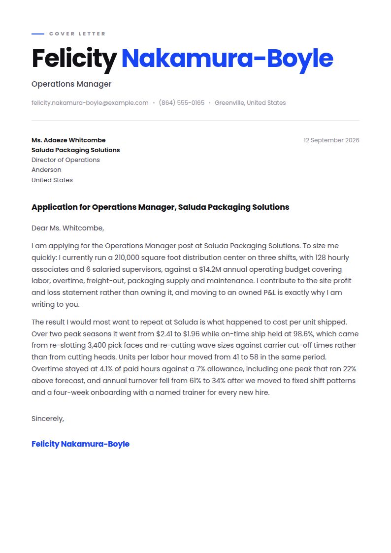 Operations Manager