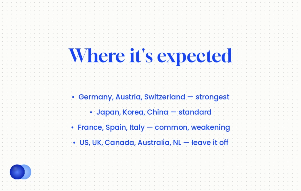Which countries expect a photo on a resume and which discourage it