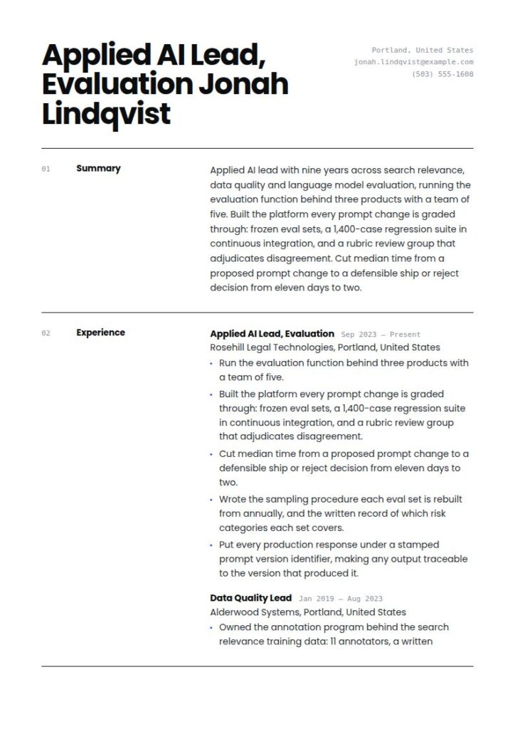 Prompt Engineer Resume Examples & Templates