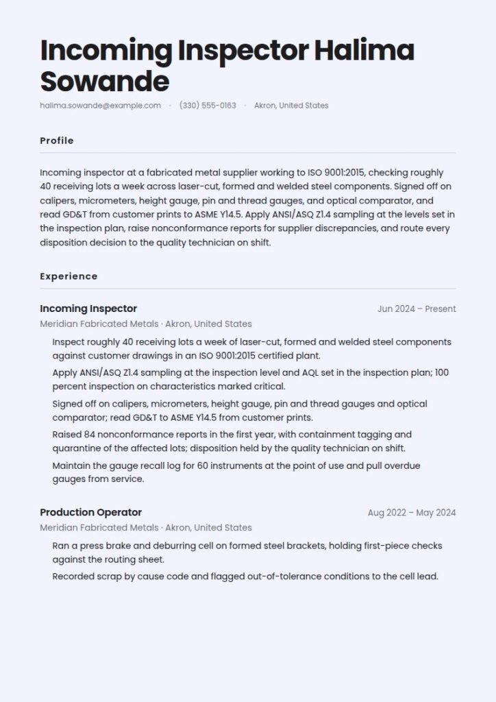 Quality Assurance Resume Examples & Templates