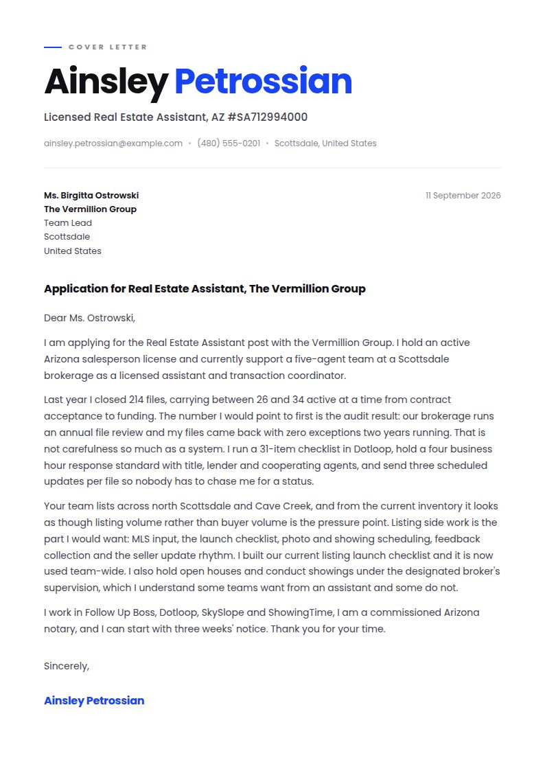 Real Estate Assistant