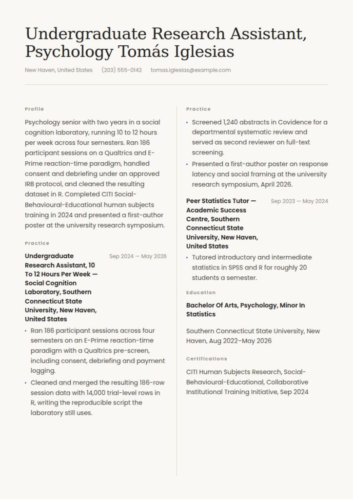 Research Assistant Resume Examples & Templates