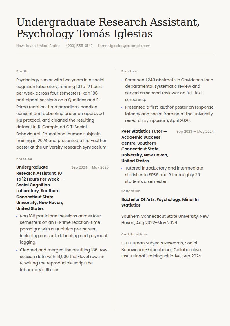 Research Assistant Resume Examples & Templates