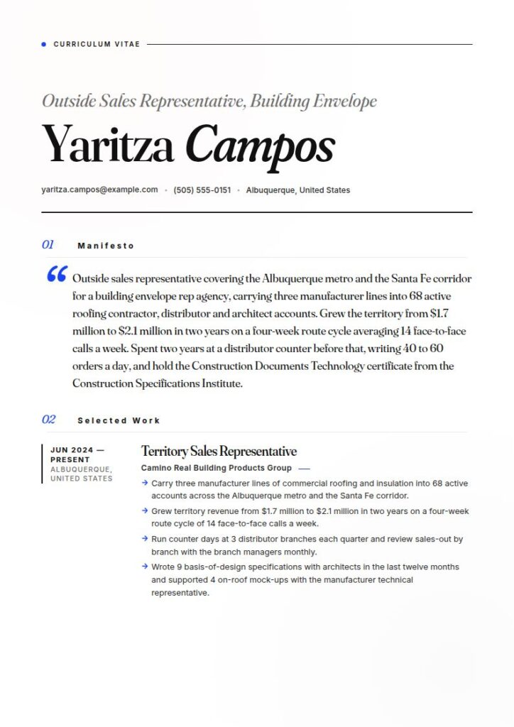 Sales Representative Resume Examples & Templates