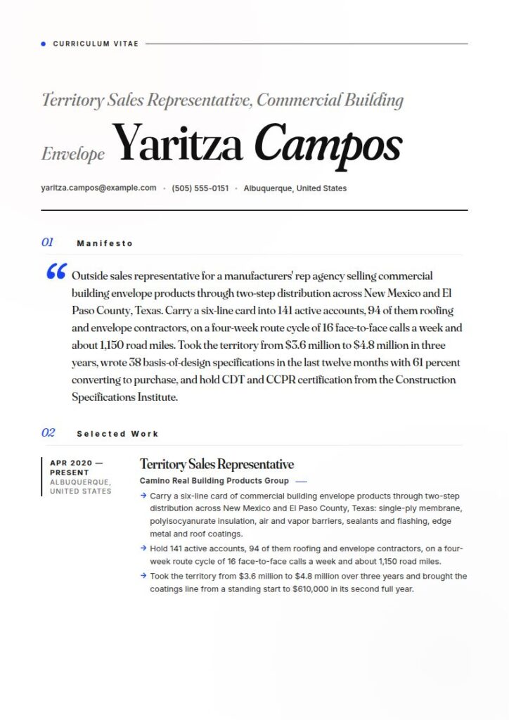 Sales Representative Resume Examples & Templates