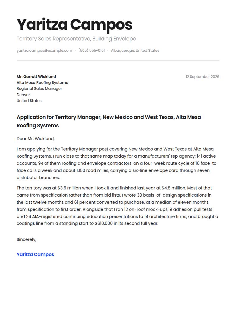 Sales Representative