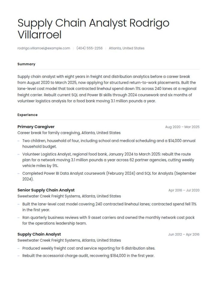Stay-at-Home Dad Resume Examples & Templates