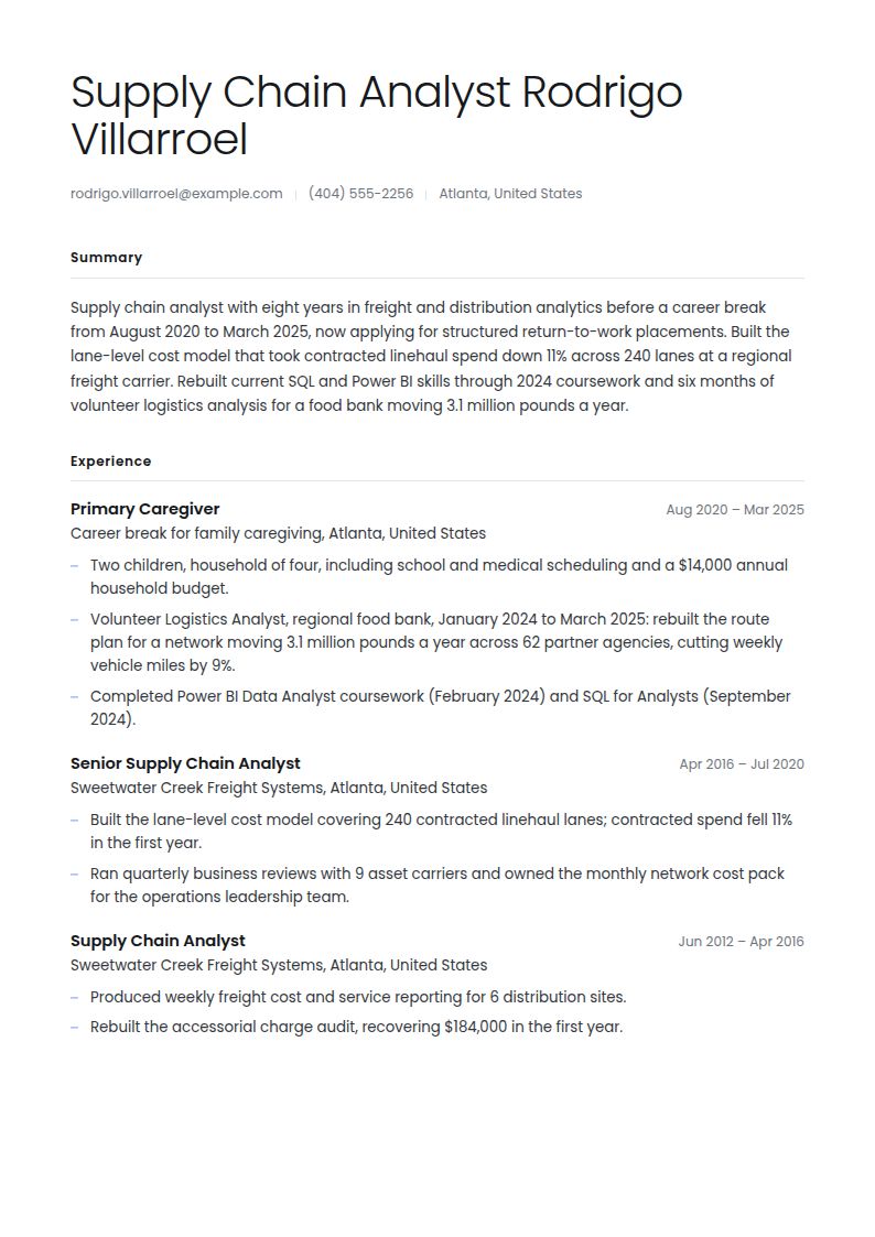 Stay-at-Home Dad Resume Examples & Templates