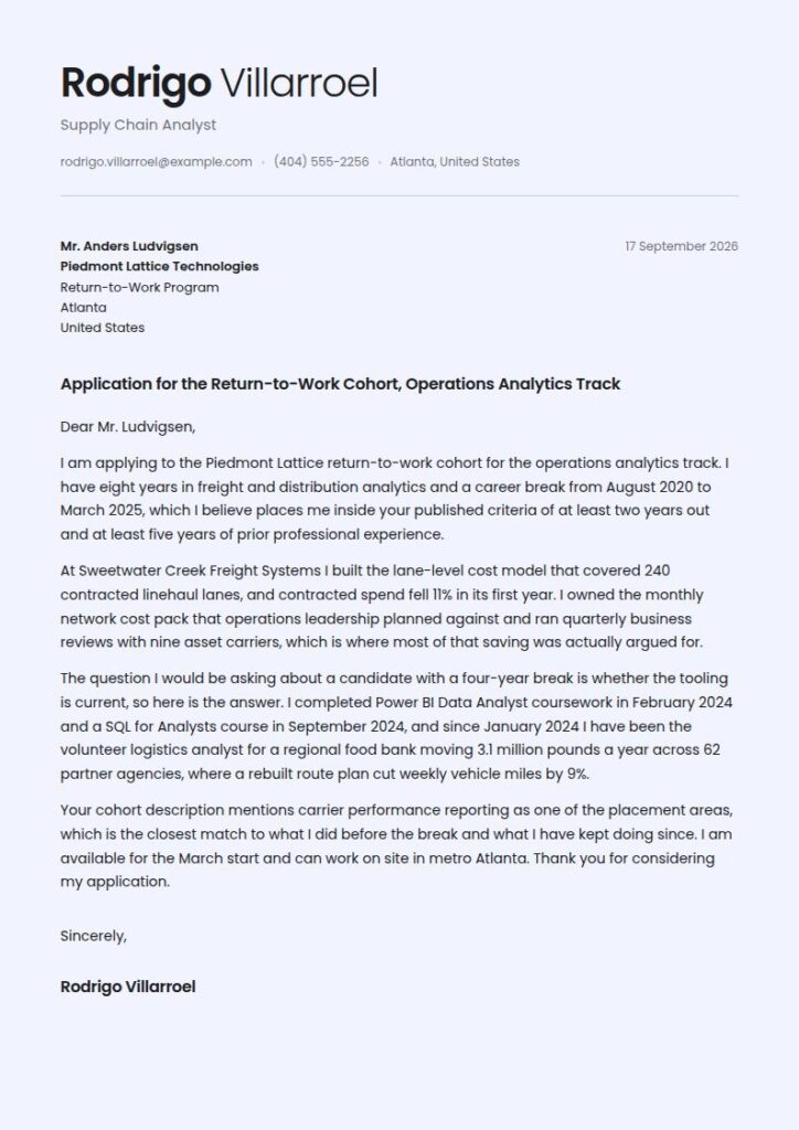 Stay-at-Home Dad Cover Letter Examples & Templates