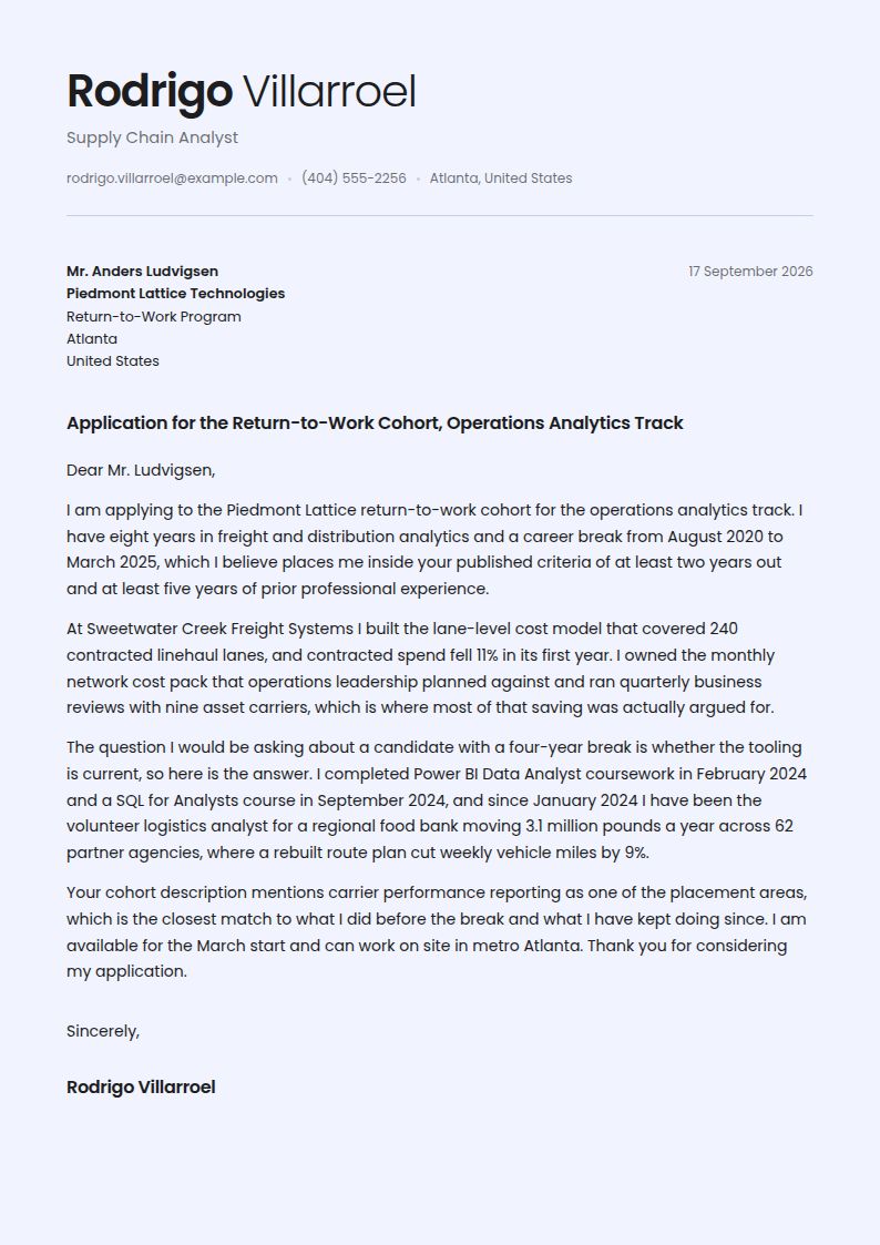 Stay-at-Home Dad Cover Letter Examples & Templates