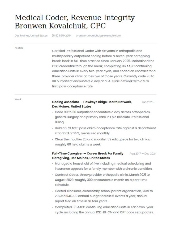 Stay-at-Home Mom Resume Examples & Templates