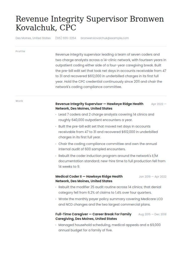 Stay-at-Home Mom Resume Examples & Templates