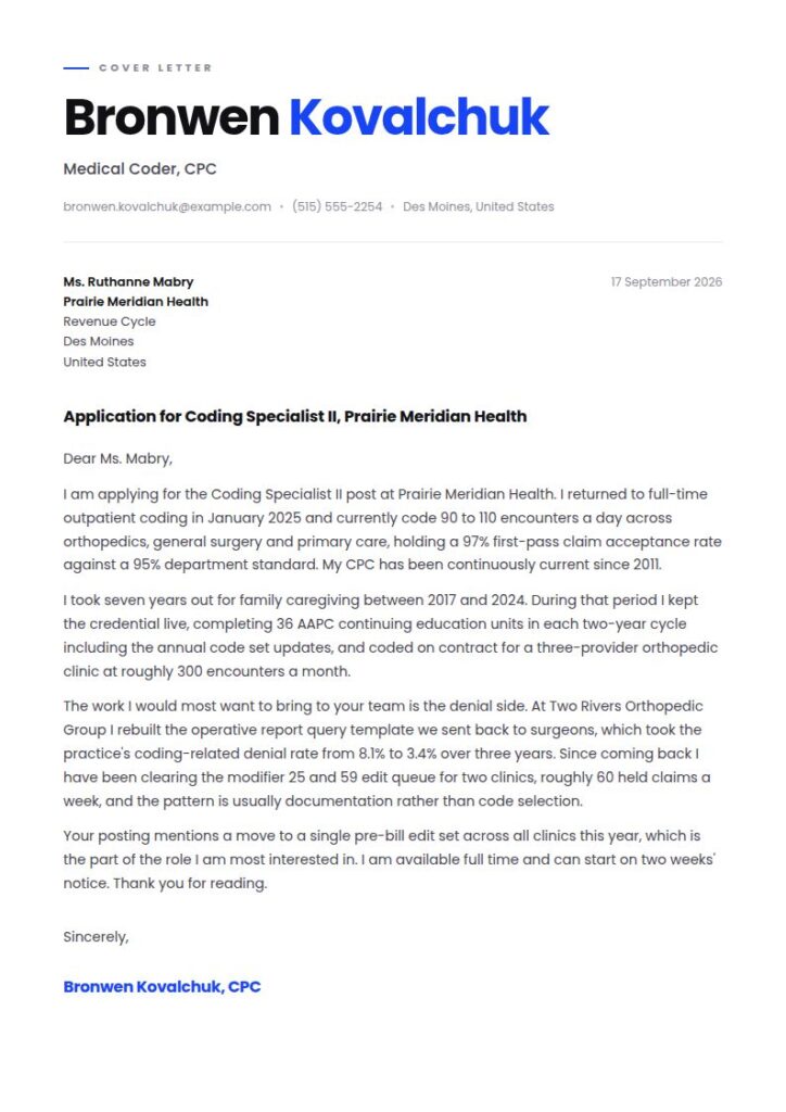 Stay-at-Home Mom Cover Letter Examples & Templates