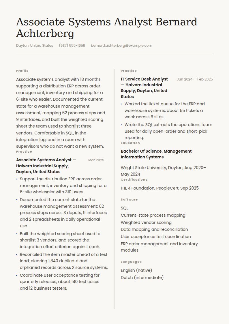 Systems Analyst Resume Examples & Templates
