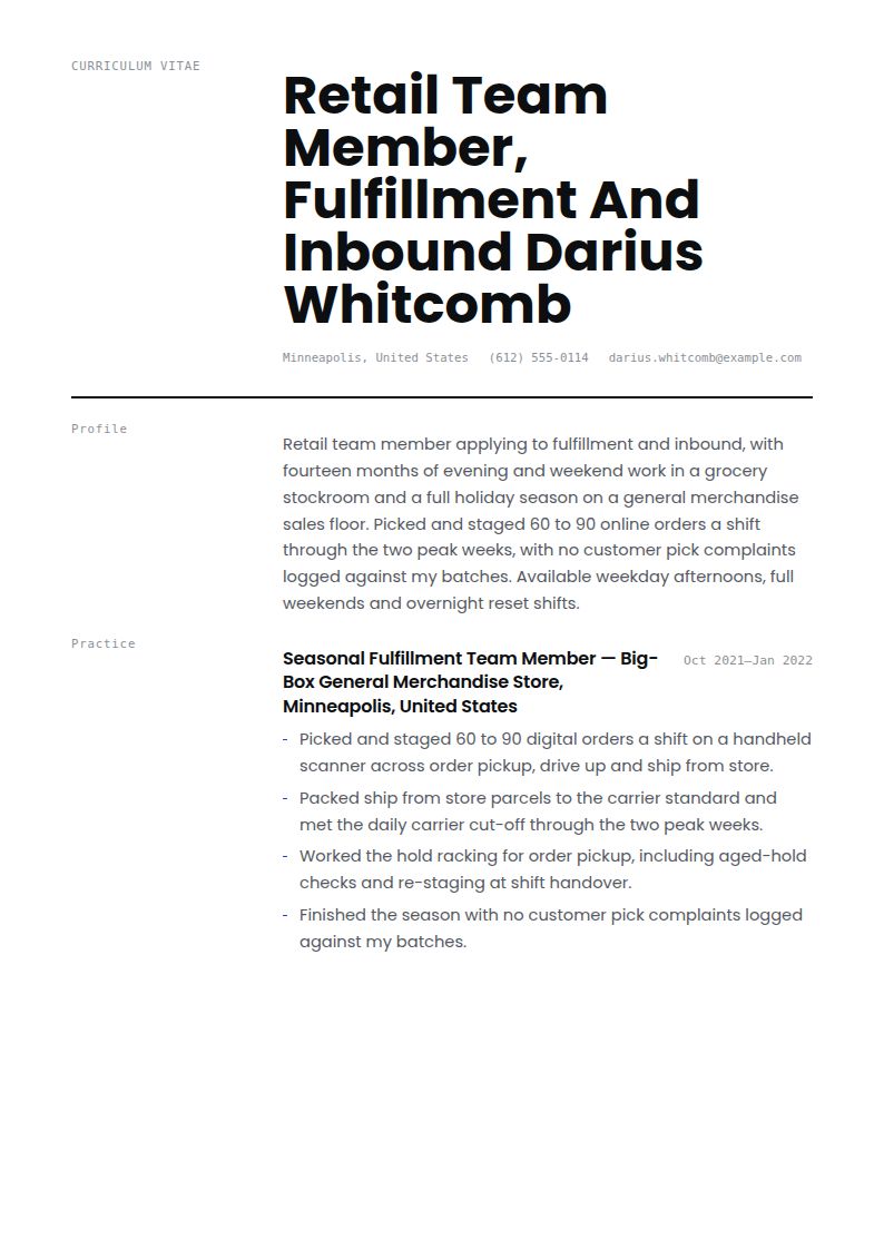 Target Resume Examples & Templates