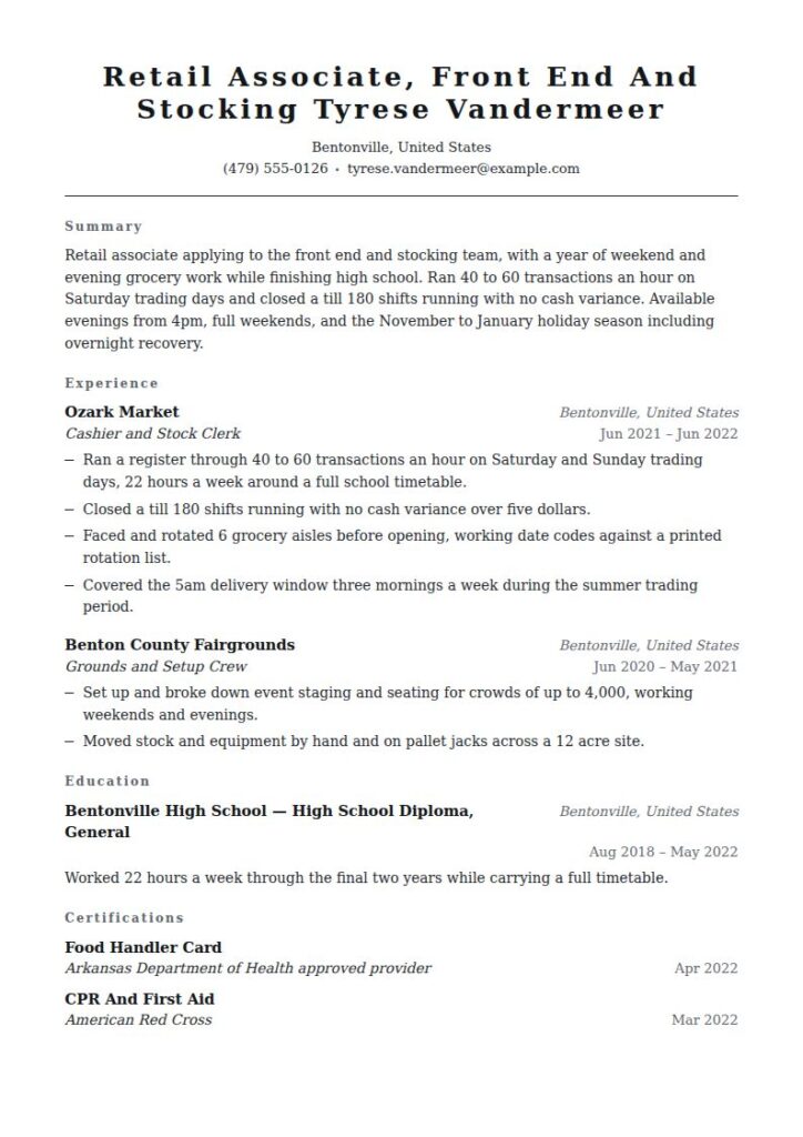 Walmart Resume Examples & Templates