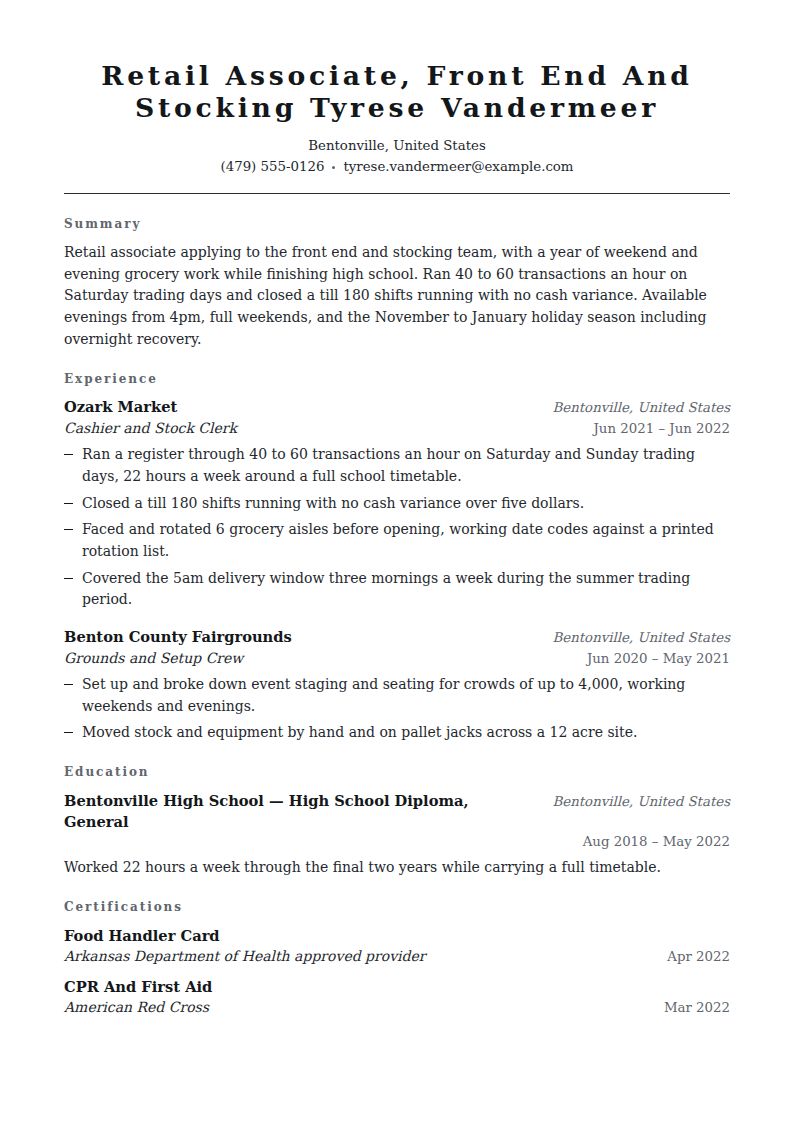 Walmart Resume Examples & Templates