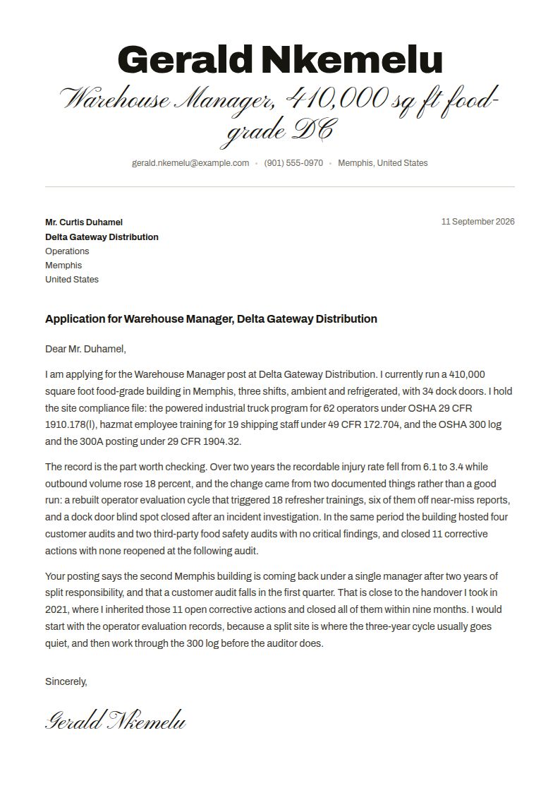 Warehouse Manager